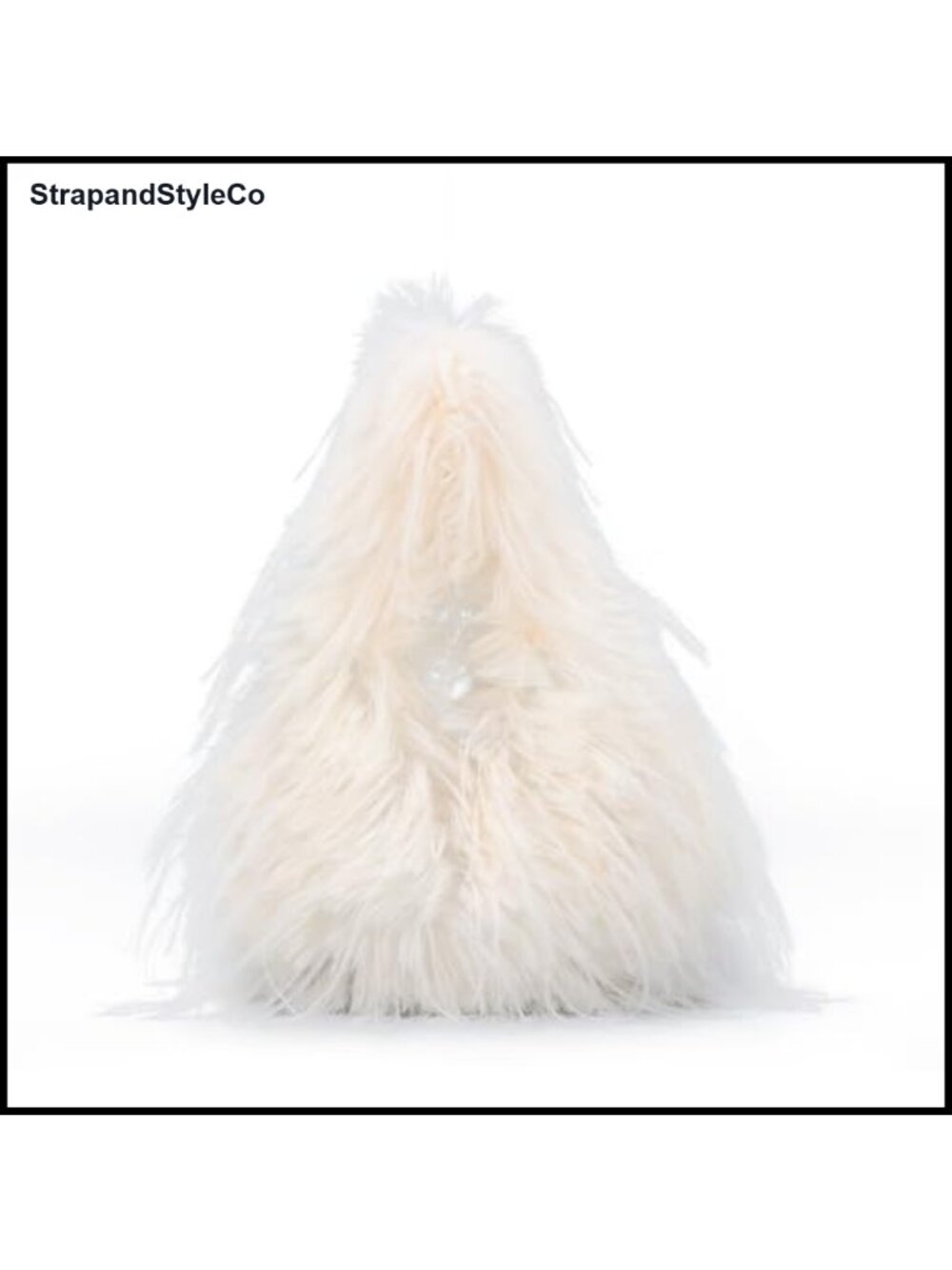 Faux Fur Tote Bag Y2K Fluffy Plush Shoulder Hobo Purse with Chain